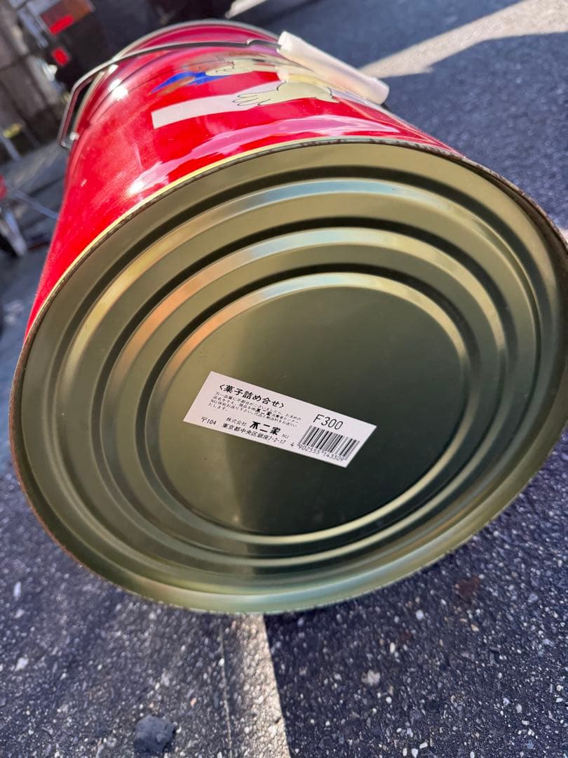 不二家ペコちゃんスツール(スチール)缶 2個まとめ売り