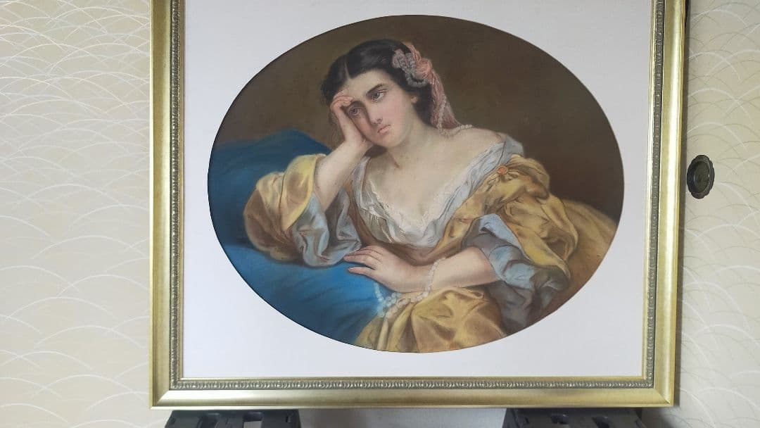 19世紀　パステル美人画