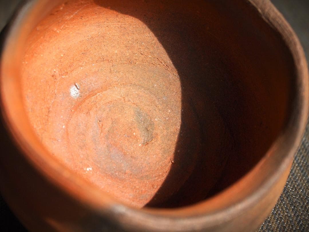 人気作家★中村和樹【師：中村真・中村六郎】★備前【窯変】ぐいのみＡＡ★共箱・布