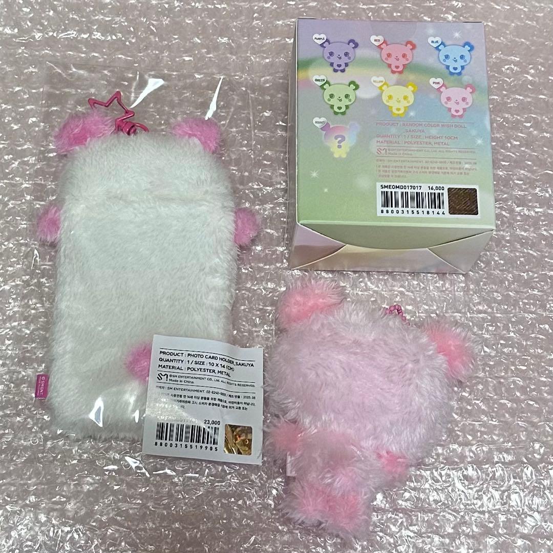♡　NCT WISH DOLL サクヤ ピンク フォトカードホルダー