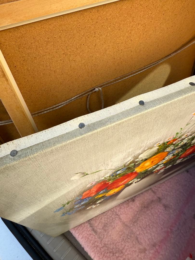 ポール・アダモス Paul Admos 油彩　花図 静物画 油彩　絵画　値下げ中