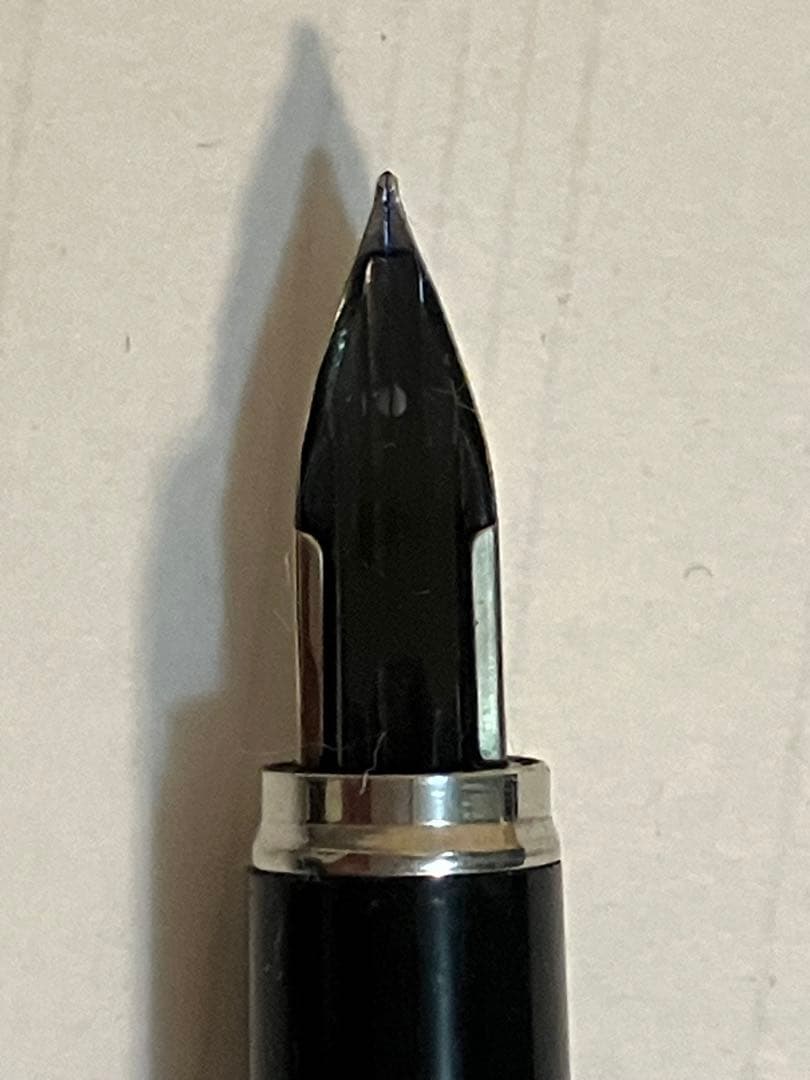【美品】PLATINUM リビエール 18K-WG スターリングシルバー 万年筆