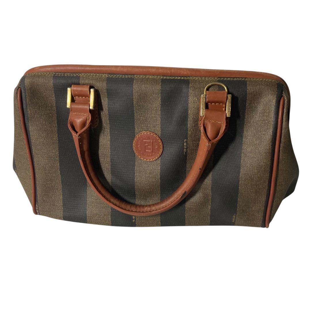 MONOTOWN FENDI ハンドバッグ ストライプ ボストン