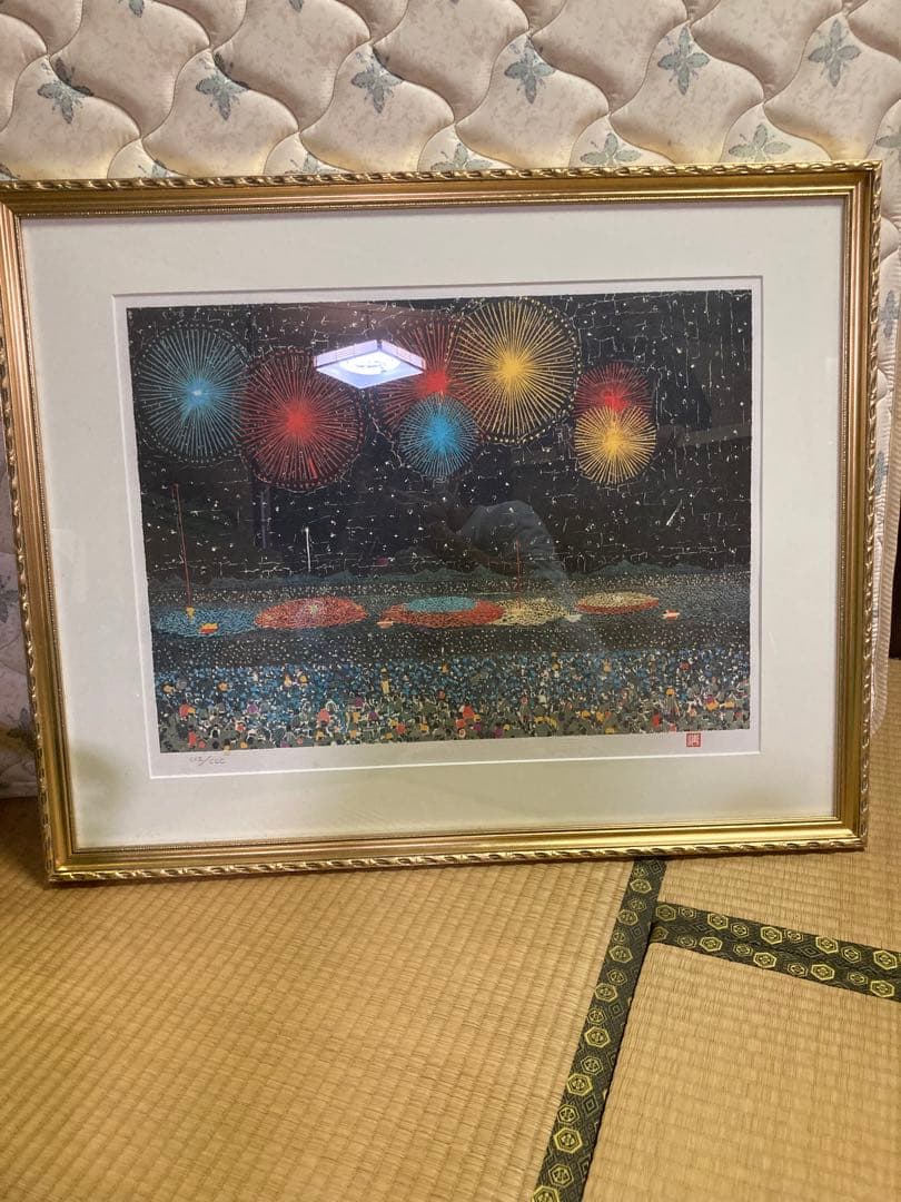山下清　長岡の花火　C×II /CCC 112/300 リトグラフ