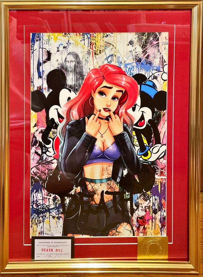 額込 世界限定100枚DEATH NYC アートポスター 現代アート 107