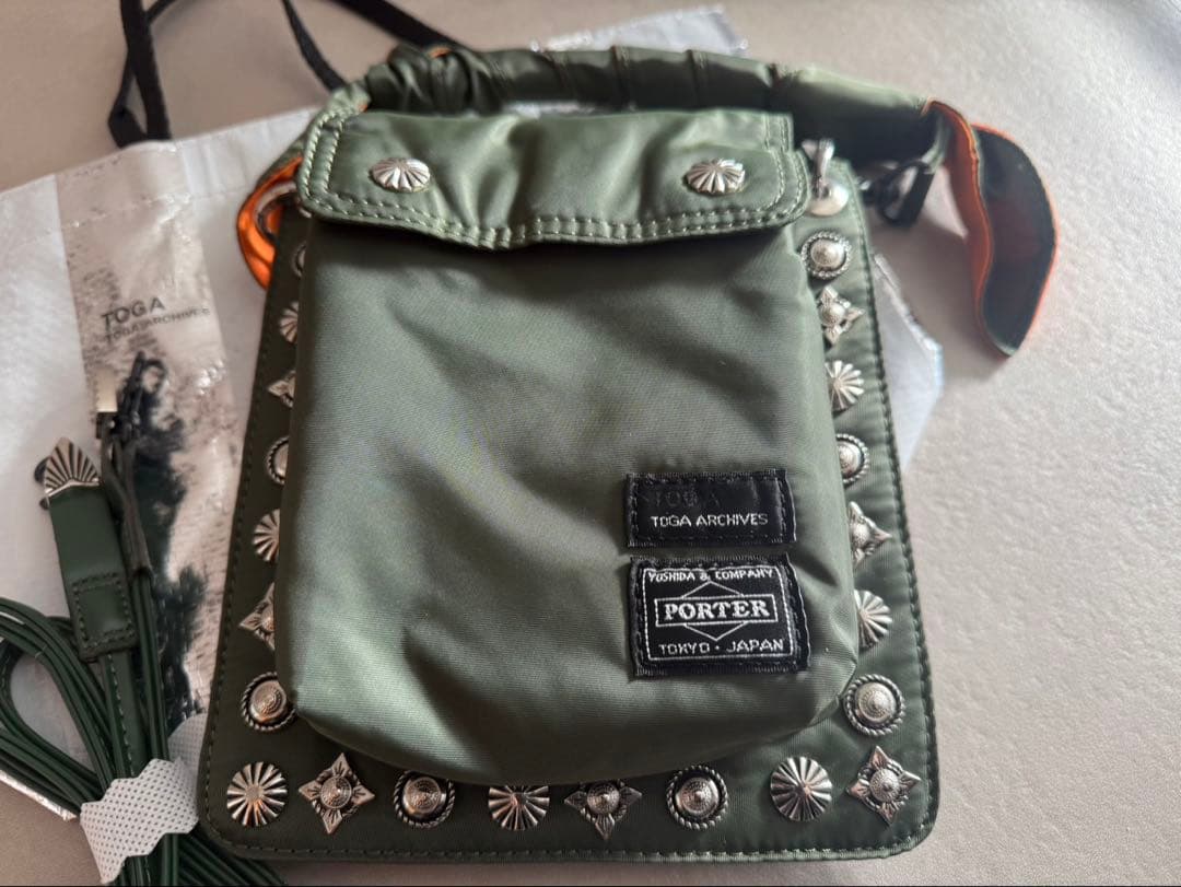 TOGA x PORTER コラボ ショルダーバッグ カーキ