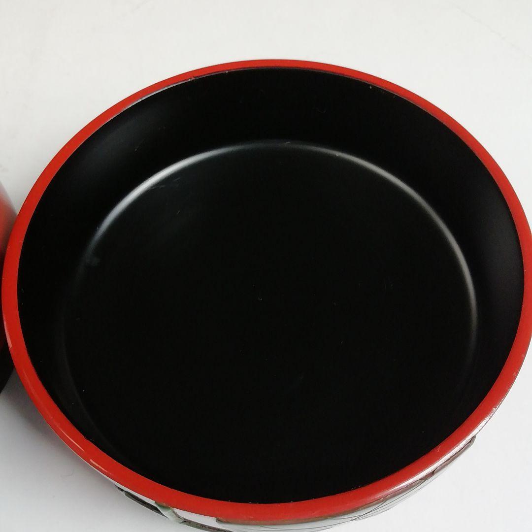 Ｔ９９７　棗　『ゆうなの花』『朱塗』『琉球漆器』　木箱　茶道具