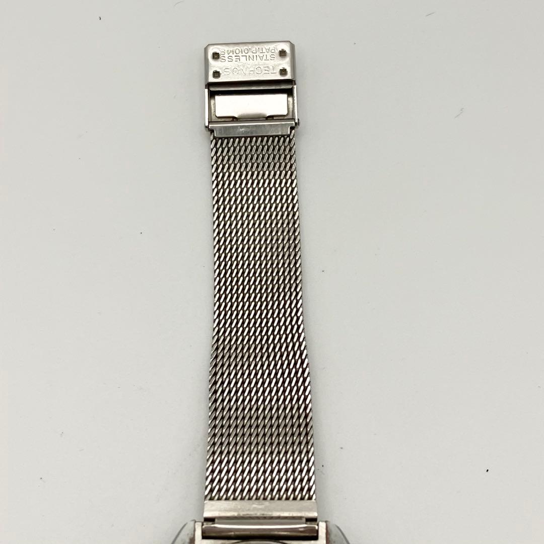 美品稼働品　テクノス タイガーボラゾン カットガラス 自動巻き　腕時計　メンズ