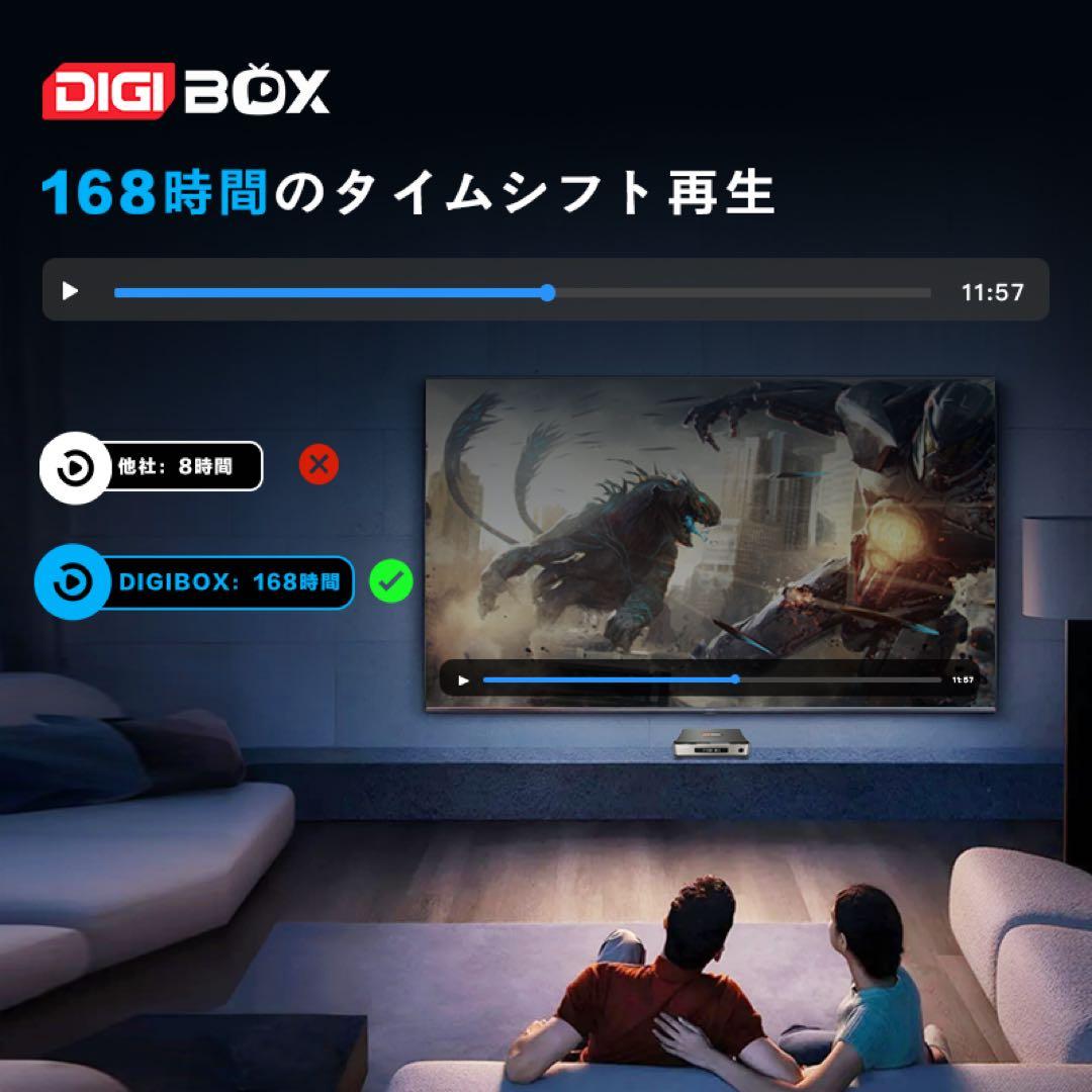 即発送DIGIBOX D6 MAX8K対応Wi-Fi6千兆LAN168時間見逃し