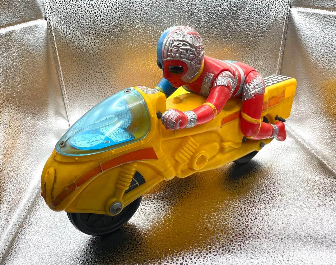 キカイダー サイドマシン タカトク ソフビ人形 ポリ製バイク 美品