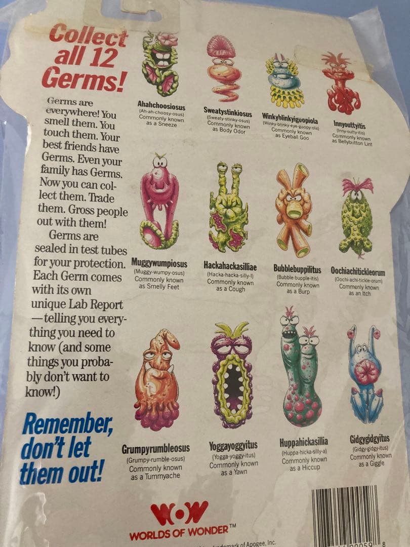 GERMS　ジャームスモンスター　1988年　12個セット