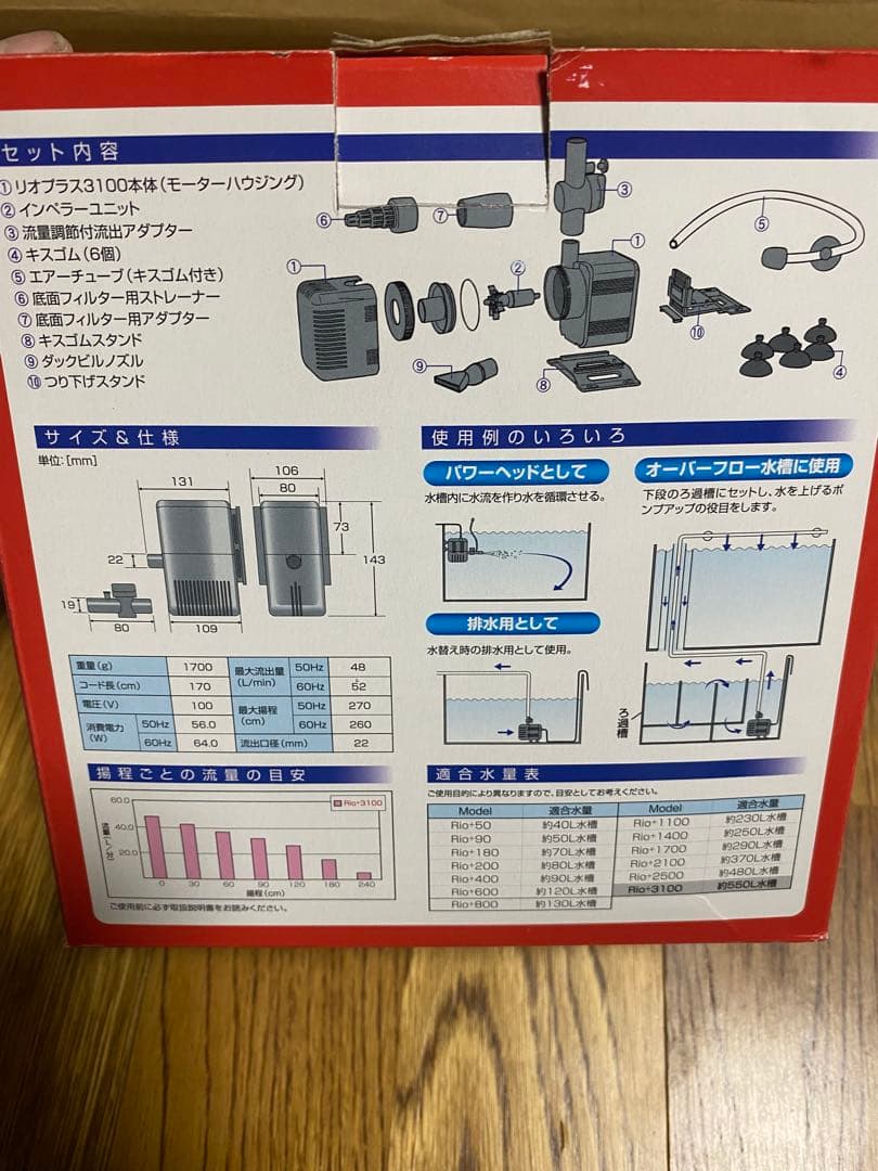 カミハタ　Rio 3100 ポンプ