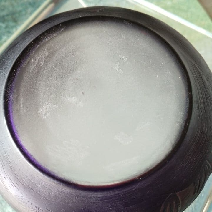 被せ硝子⭐︎アンティーク⭐︎ガレ調 ⭐︎蜻蛉文様 硝子鉢⭐︎水指茶道具、小物入れ