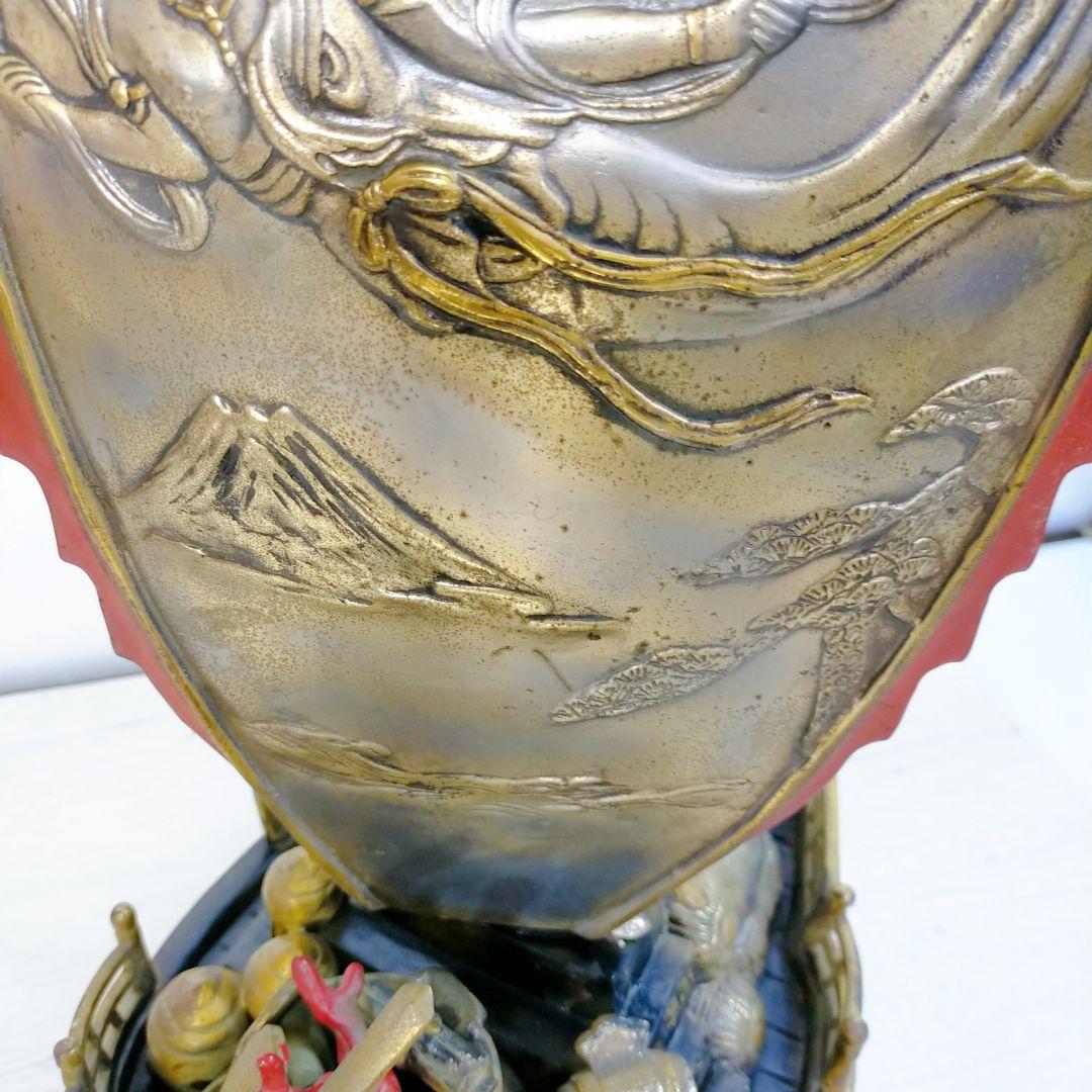 銅製 大型 宝船 寶舟 七福神 置物 オブジェ
