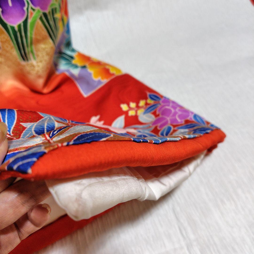 正絹　お引き摺り　お振袖　駒刺繍　暈し　美品