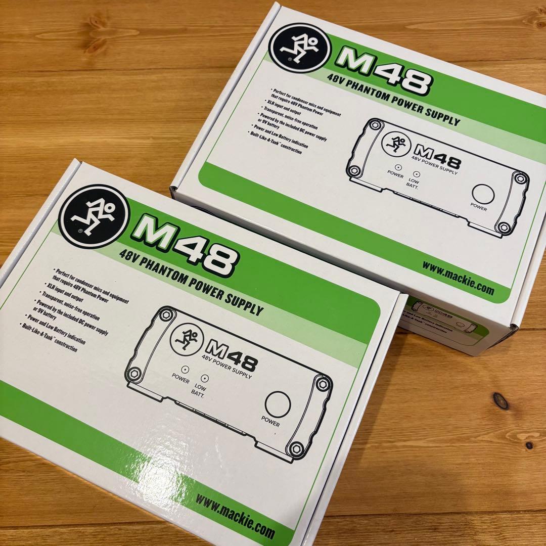 Mackie M48 48Vファントム電源供給装置　2個セット