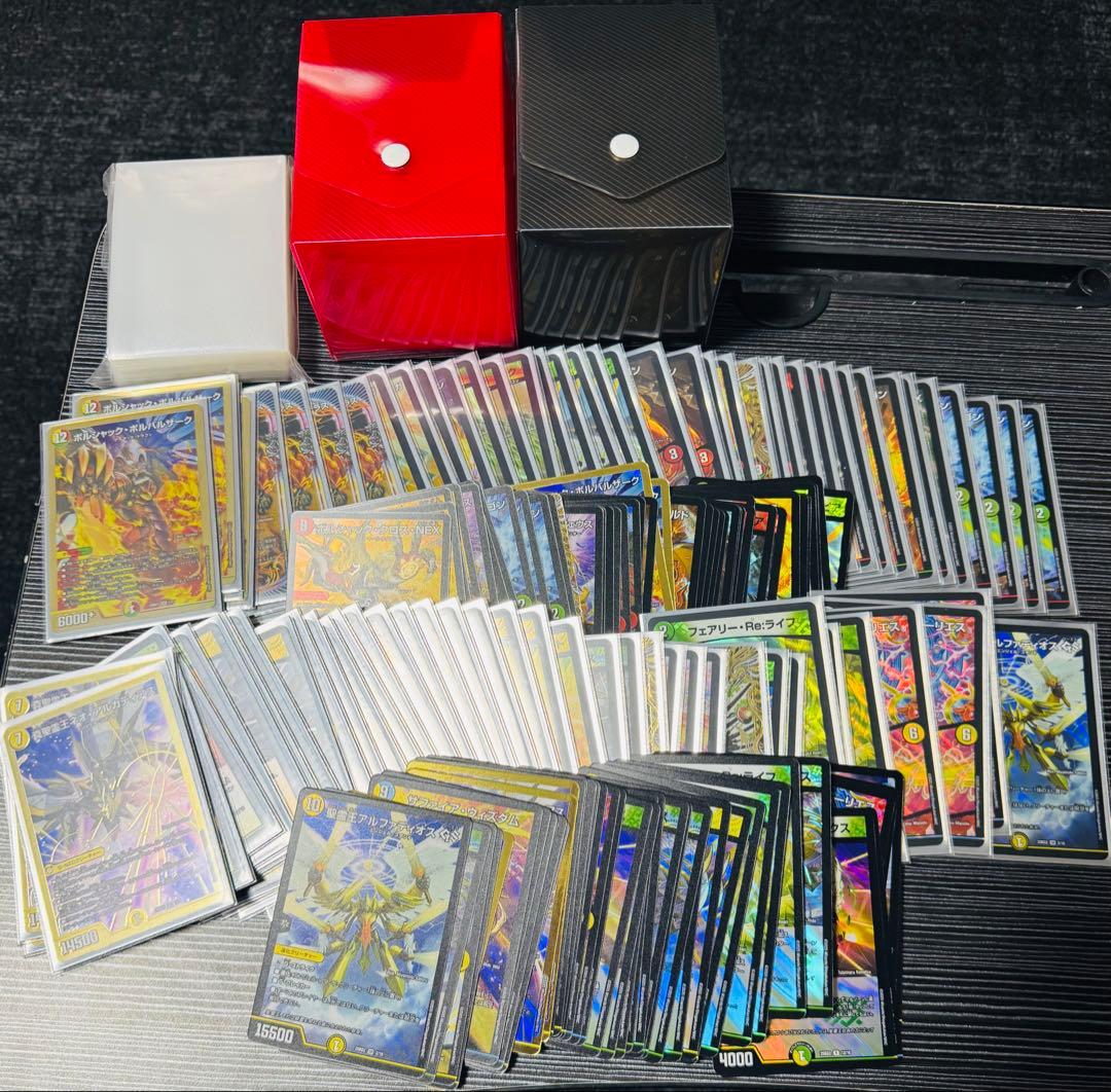 ボルシャックの書×2 アルカディアスの書×2 デッキケース×2 スリーブ
