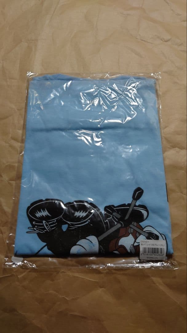 B'z　ディズニー　Tシャツ ブルー　XLサイズ