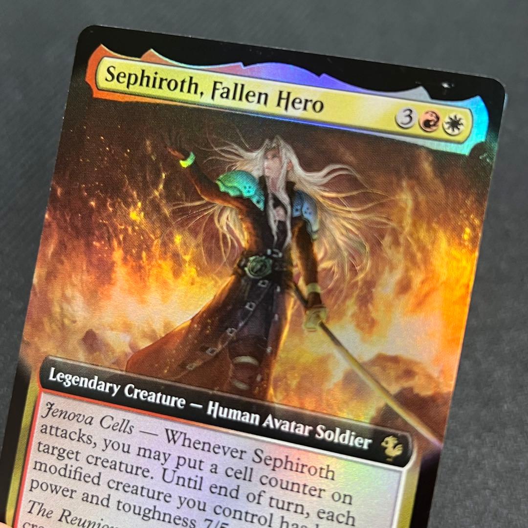 MTG FIC《墜ちた英雄、セフィロス》英語版 拡張アートfoil