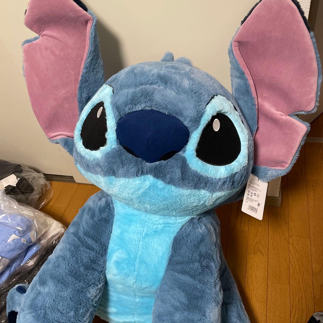 新品　送料無料　スティッチ ぬいぐるみ ブランケット付き　特大サイズ　コストコ