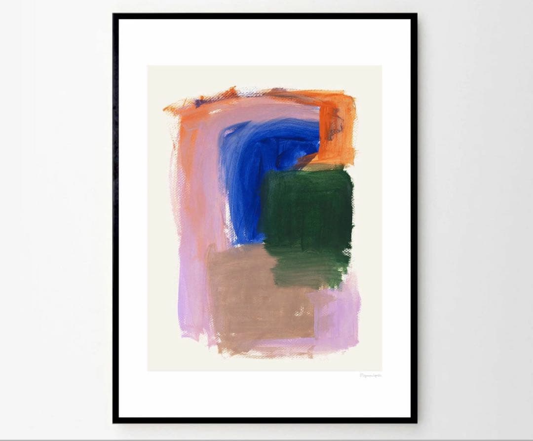 ポスターフレーム　天然木製　ブラック　70×100cm