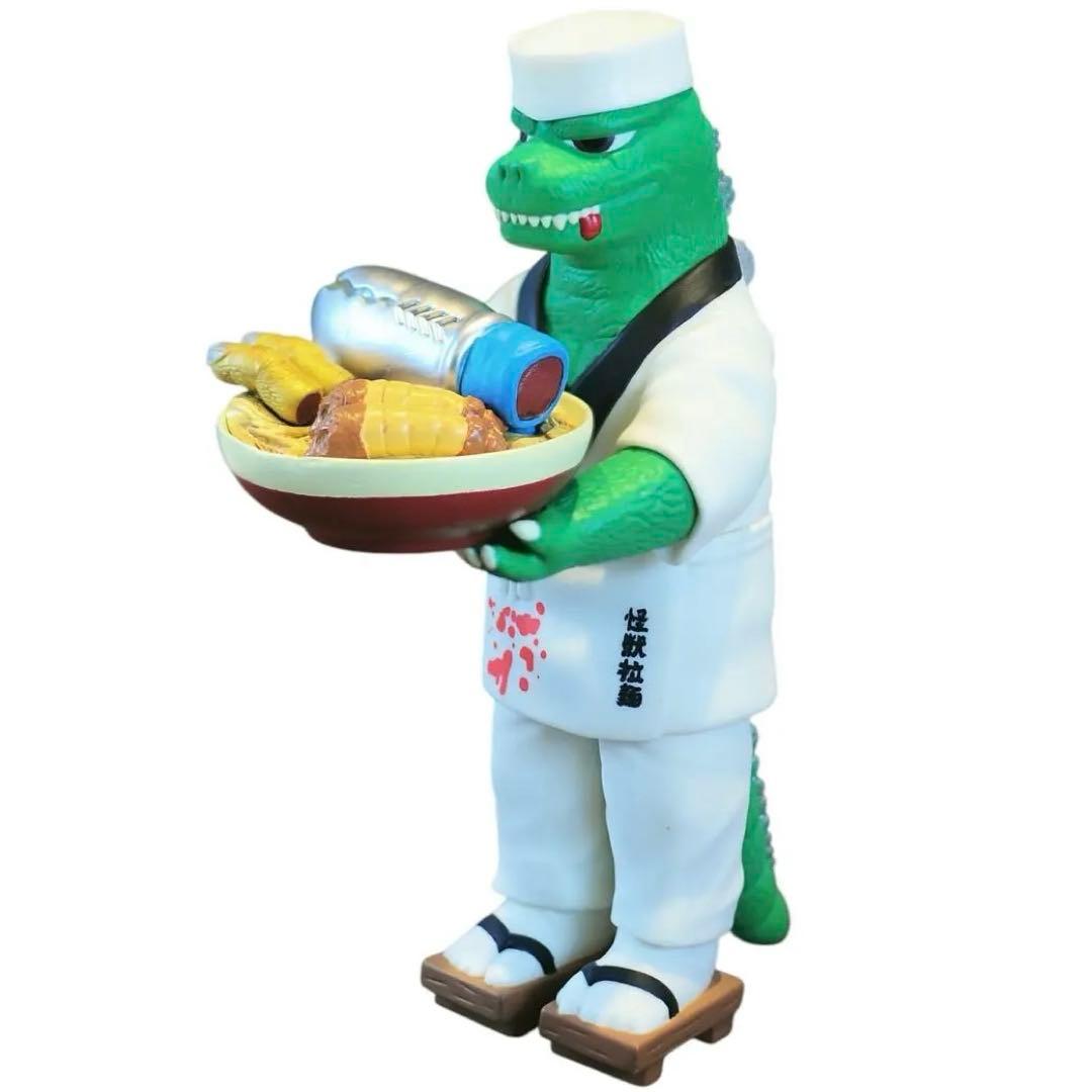ゴジジ　ラーメンマスター　料理人　フィギュア　怪獣　ソフビ　特撮　アートトイ