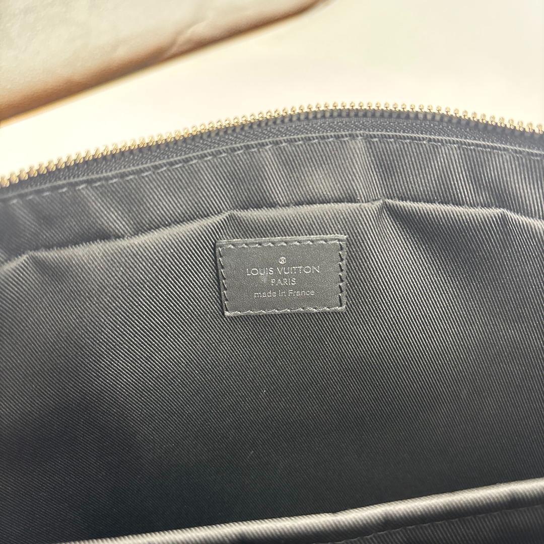 未使用 ルイヴィトン PDV ビジネスバッグ ダミエアンフィニ ブラック メンズ