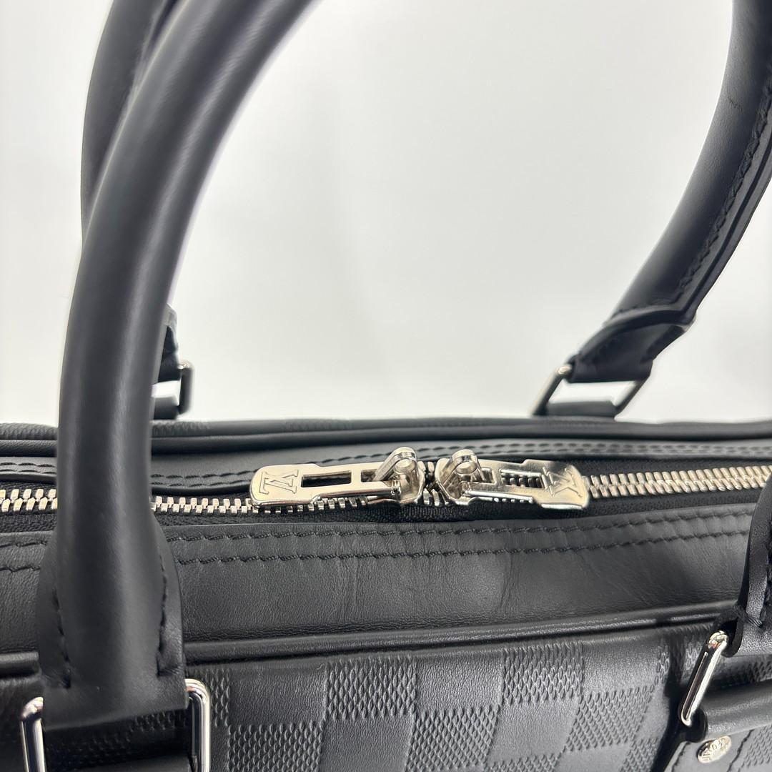 未使用 ルイヴィトン PDV ビジネスバッグ ダミエアンフィニ ブラック メンズ