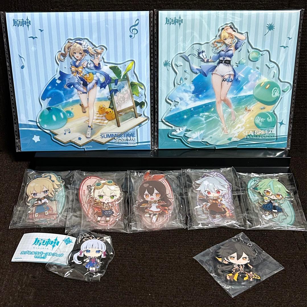 原神 アクリルスタンド  ジン　バーバラ　スイパラ　アクスタ　カプセルストラップ
