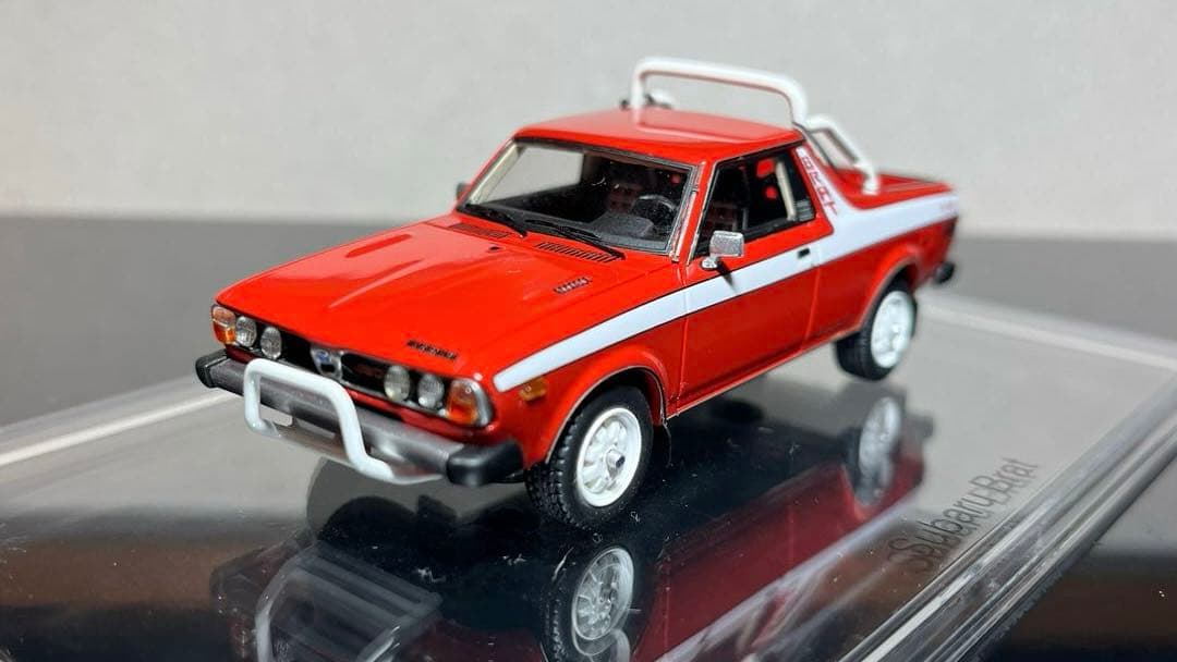 超レアモデル❗️ミニカー 1/43 DNA スバル ブラット レッド