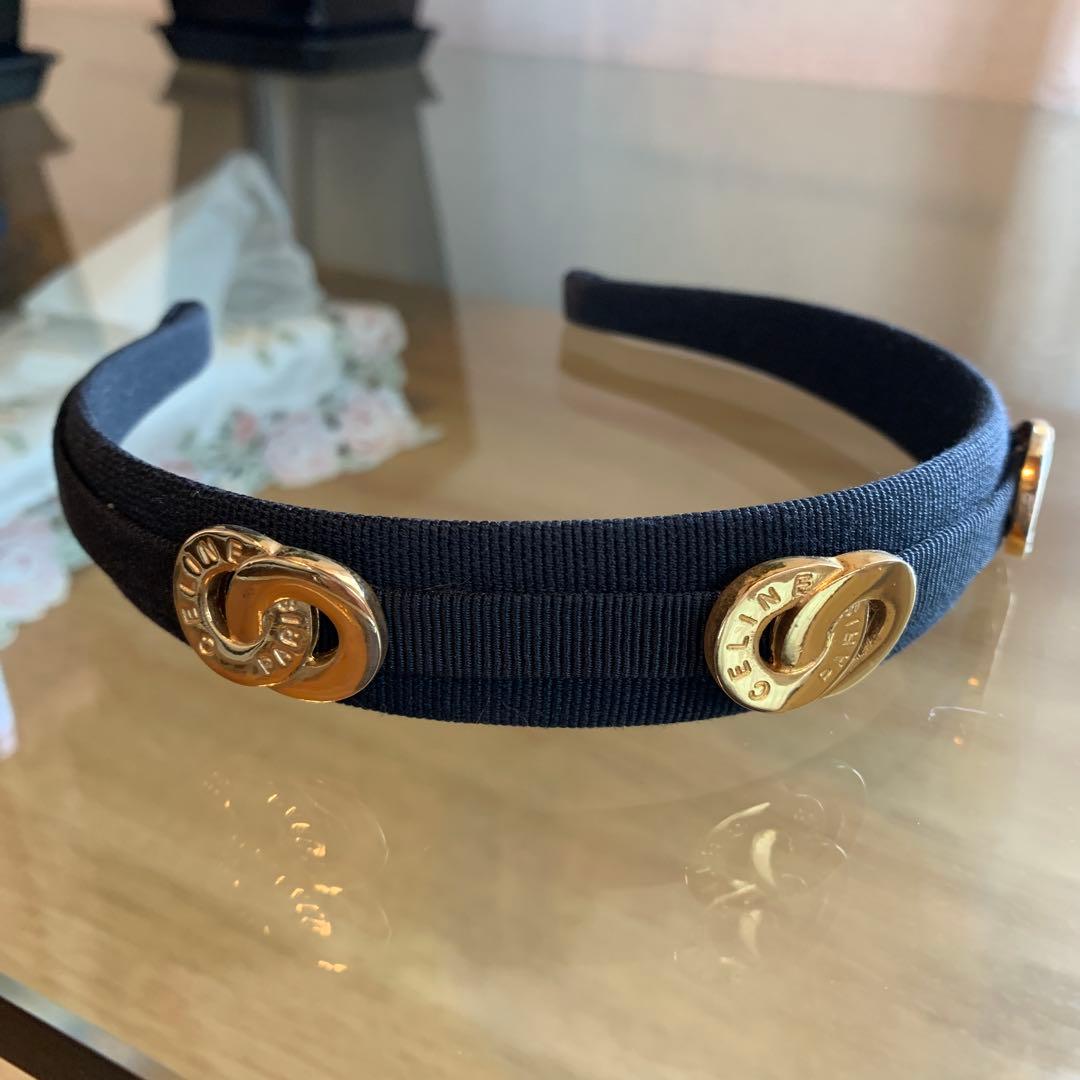 CELINE ダブルサークルロゴカチューシャ