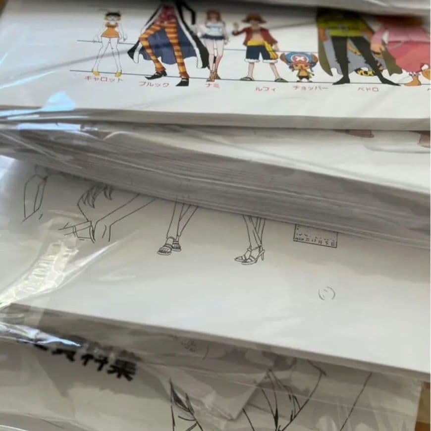 ワンピース ONE PIECEシリーズ設定資料セット　総数約1378枚