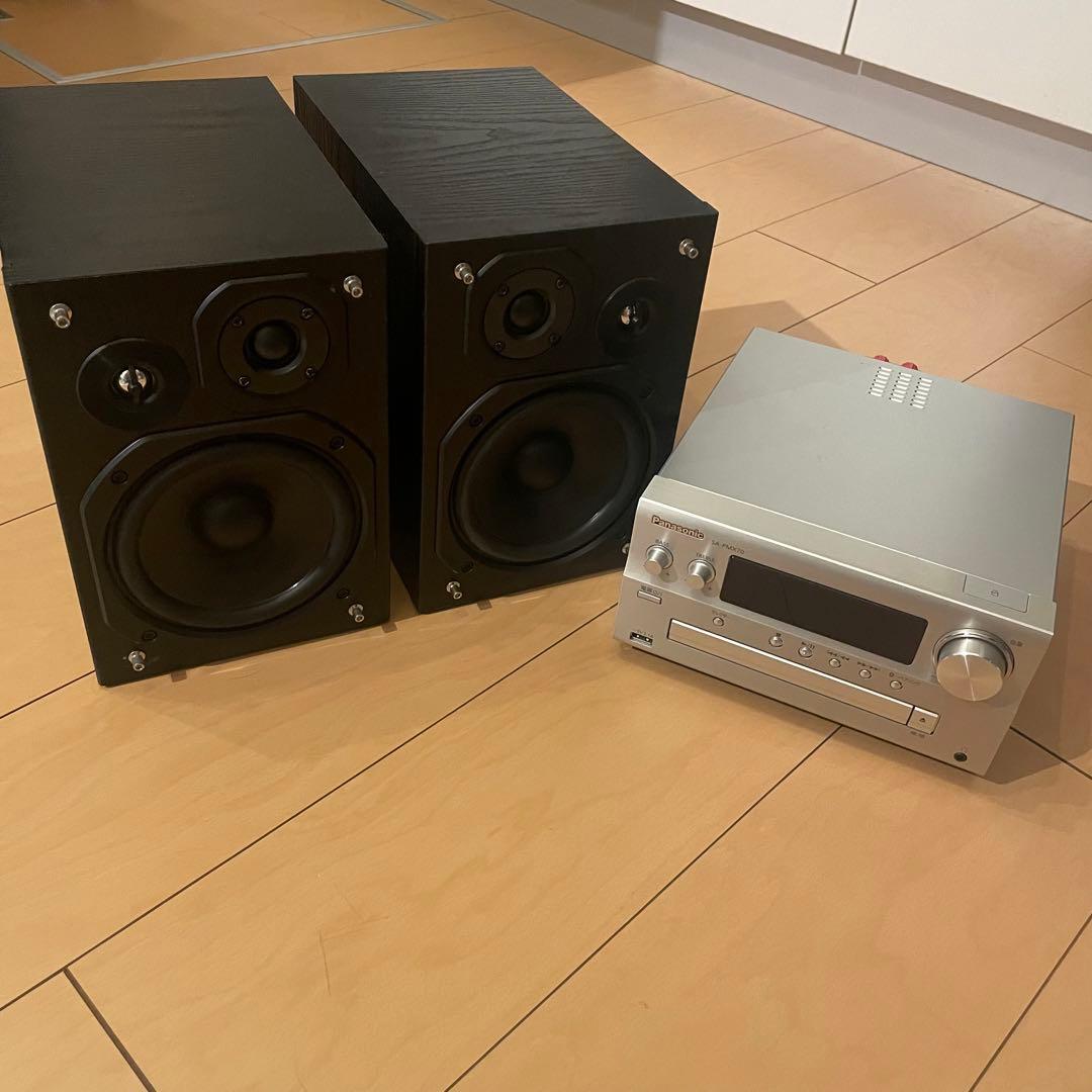 Panasonic コンポ　スピーカー　ハイレゾ　高音質　ブラック