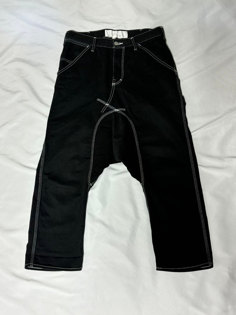 GANRYU サルエルパンツ S 黒