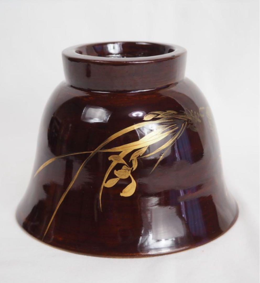 送料無料　江戸～明治時代　豊楽焼　菊紋茶碗　茶道具　本物保証