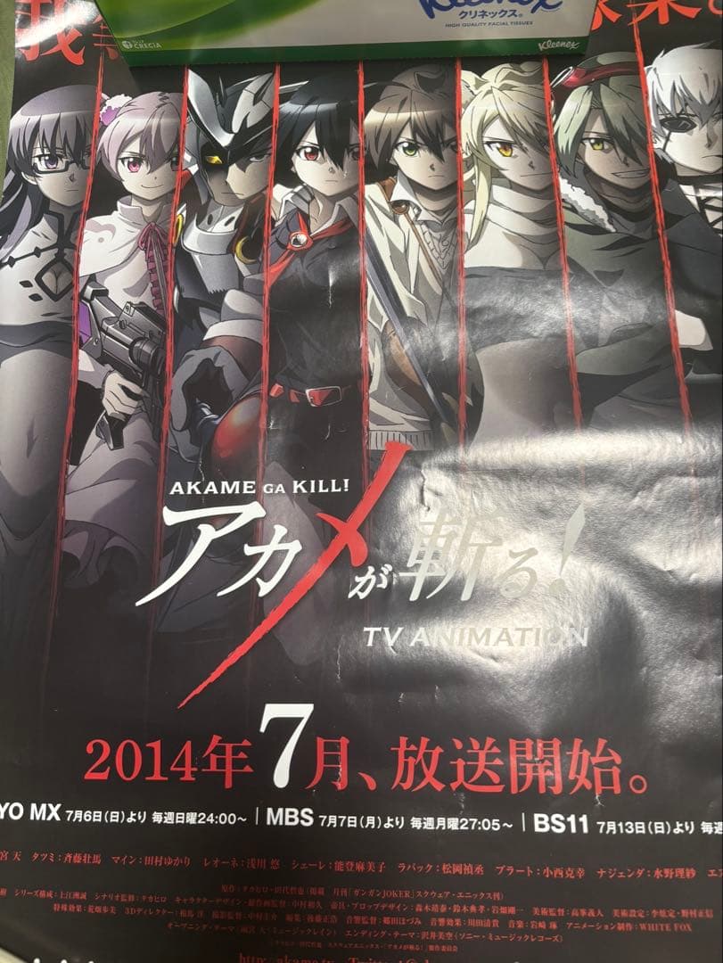 s*s様 アカメが斬る! 告知 ポスター通常盤