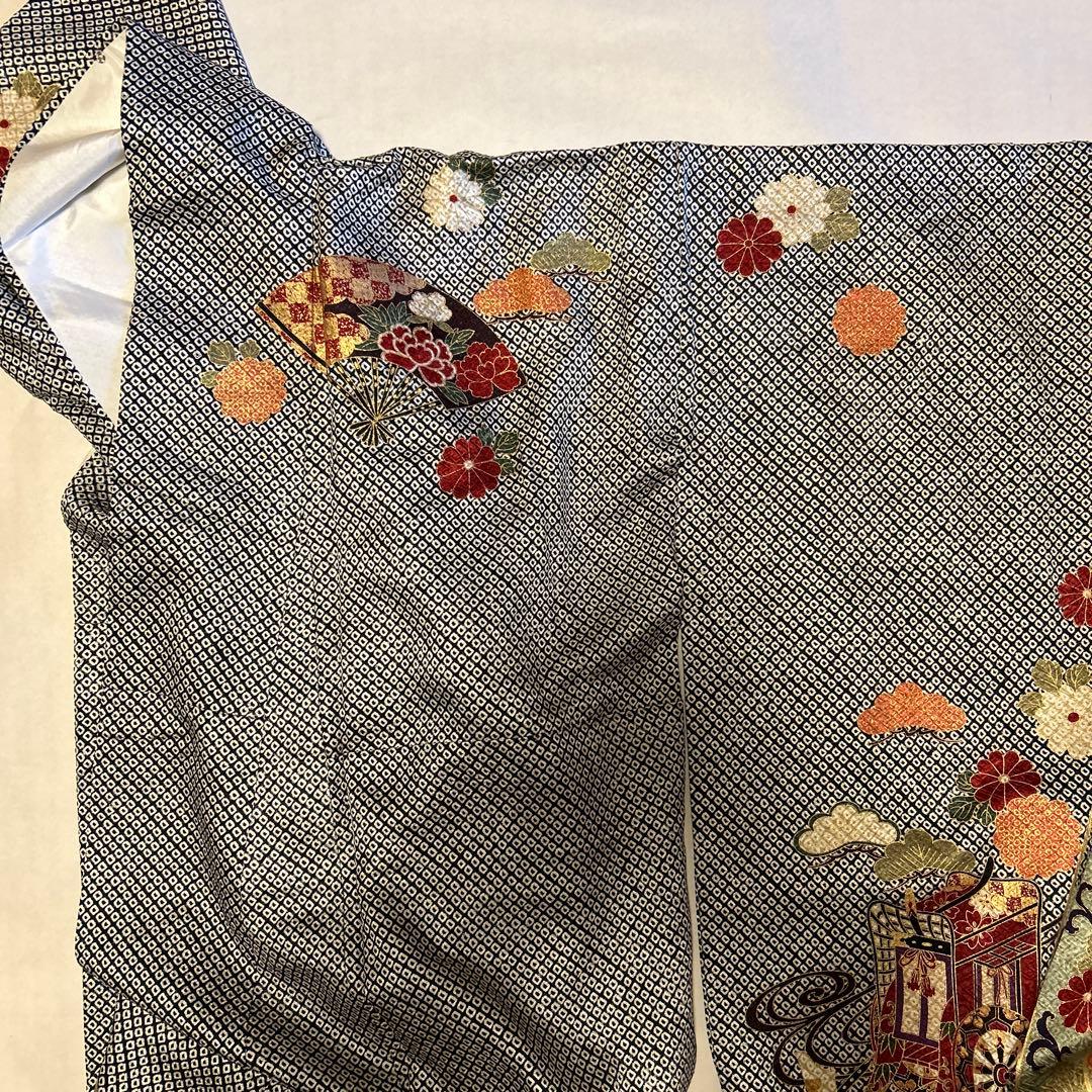 高級振袖(総絞り)御所車柄