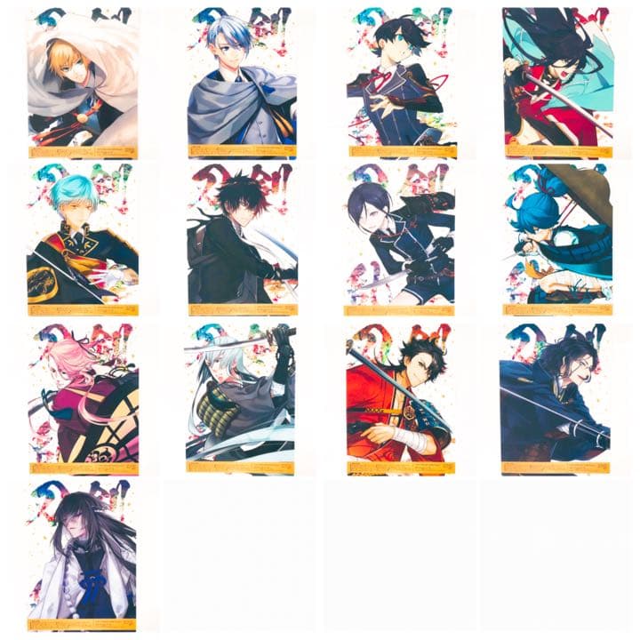 新品★刀剣乱舞★ファミマ★5周年★クリアポスター★13点セット