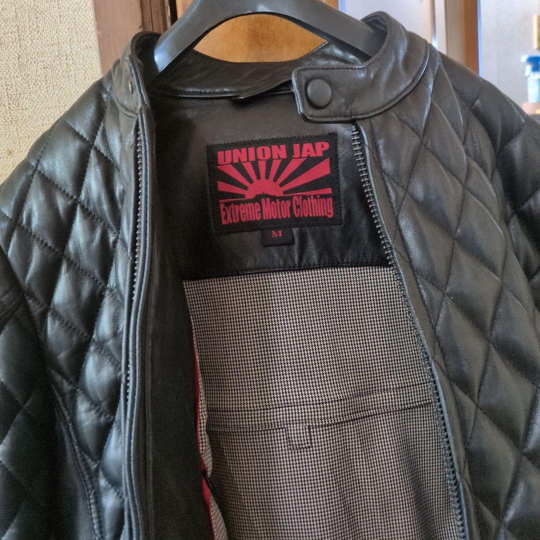 ユニオンジャップライダースダウンジャケットサイズMカラーブラック