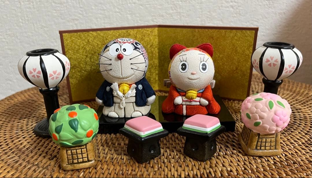 ☆ドラえもん＆ドラミちゃん　木目込人形