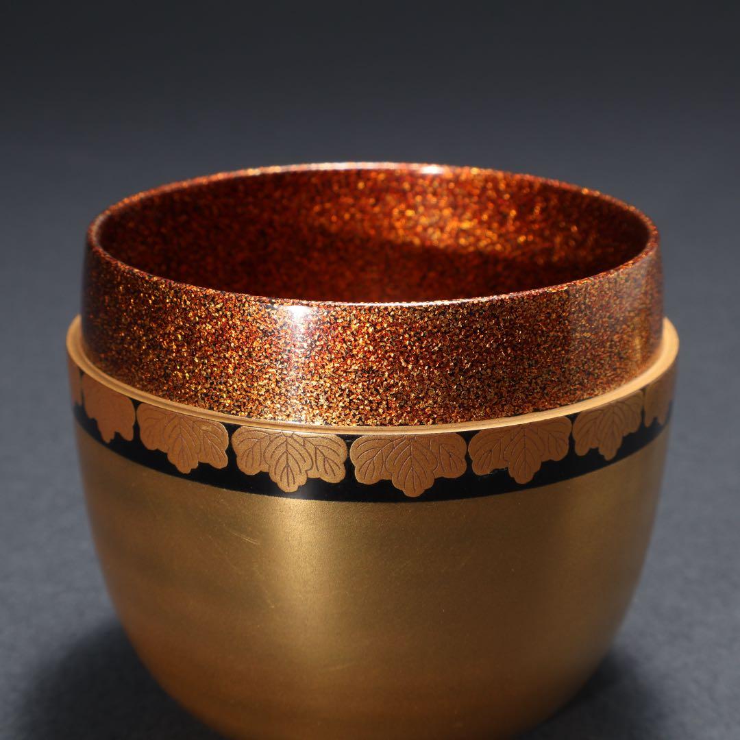 棗　桐　大棗　裏千家鵬雲斎花押　箱書　共箱　R1626お11