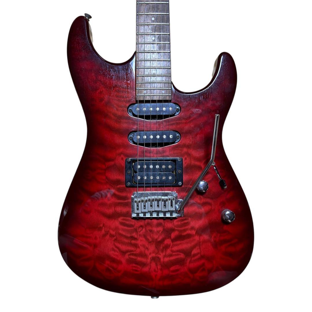 【良品】Squier STG-38 Stage Caster キルトメイプル