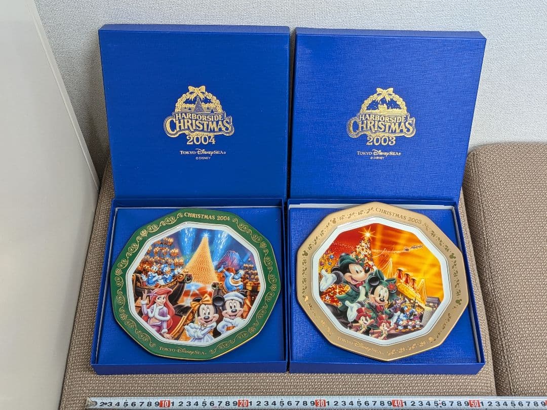 東京ディズニーランド クリスマス　プレート　絵皿　セット