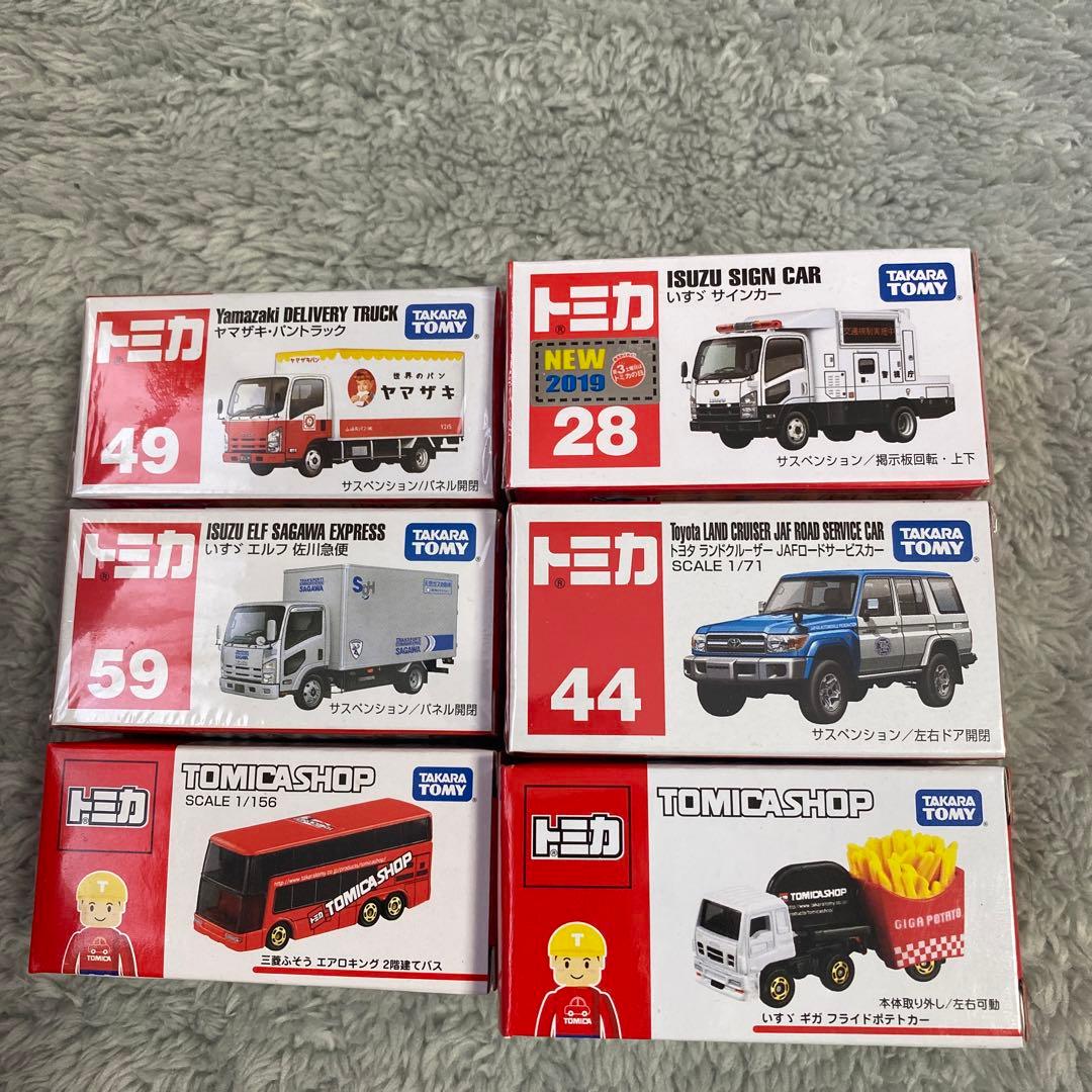 新品　トミカ　トラック、バス　レア品　６個セット