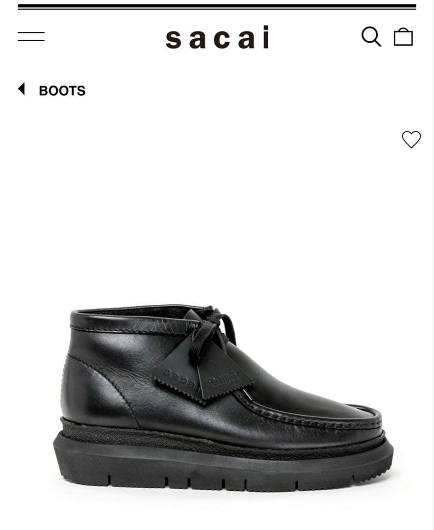 靴 Clarks Sacai Hybrid Wallabee Boots 43