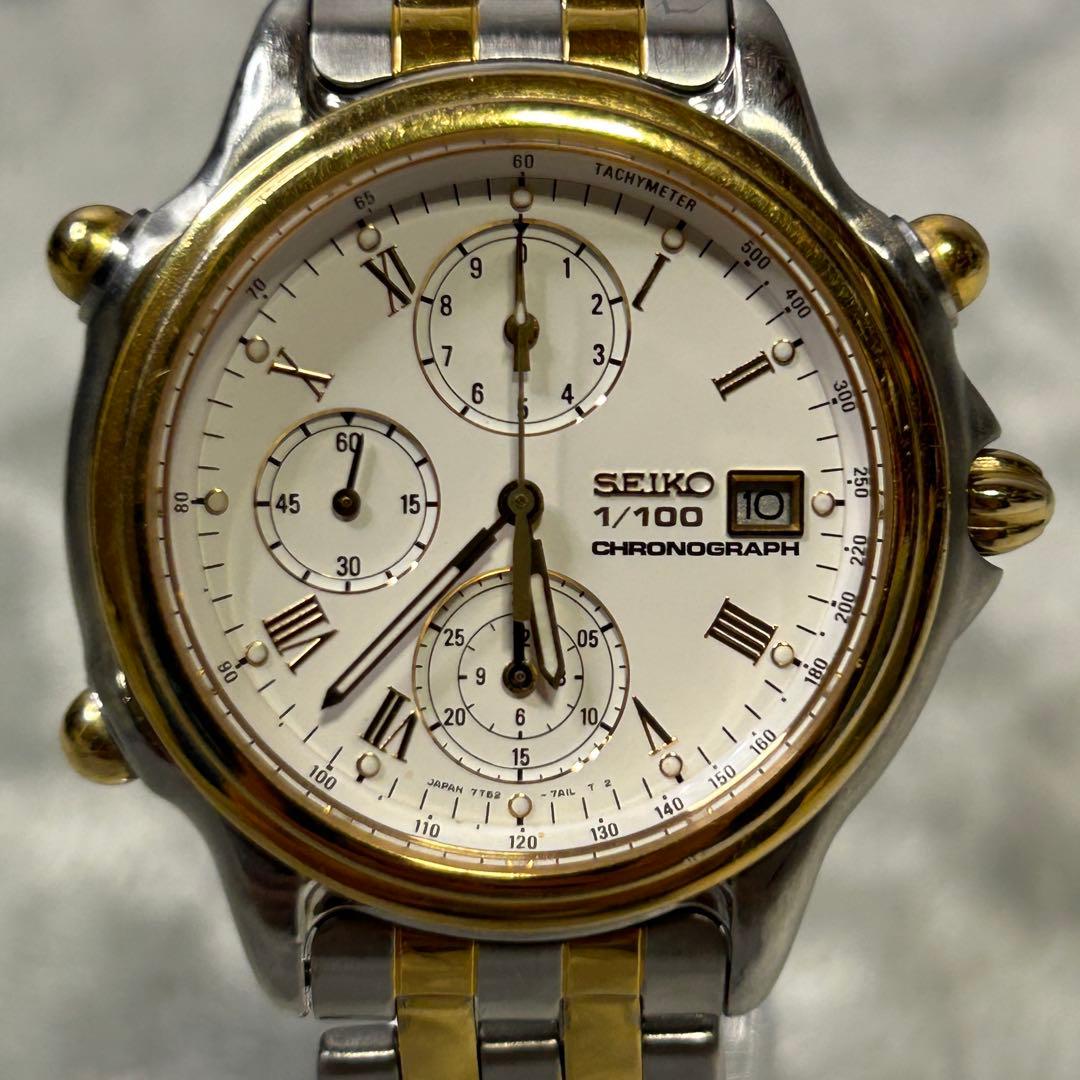SEIKO スピードマスター 1/100 クロノグラフ（7T52-7A10）