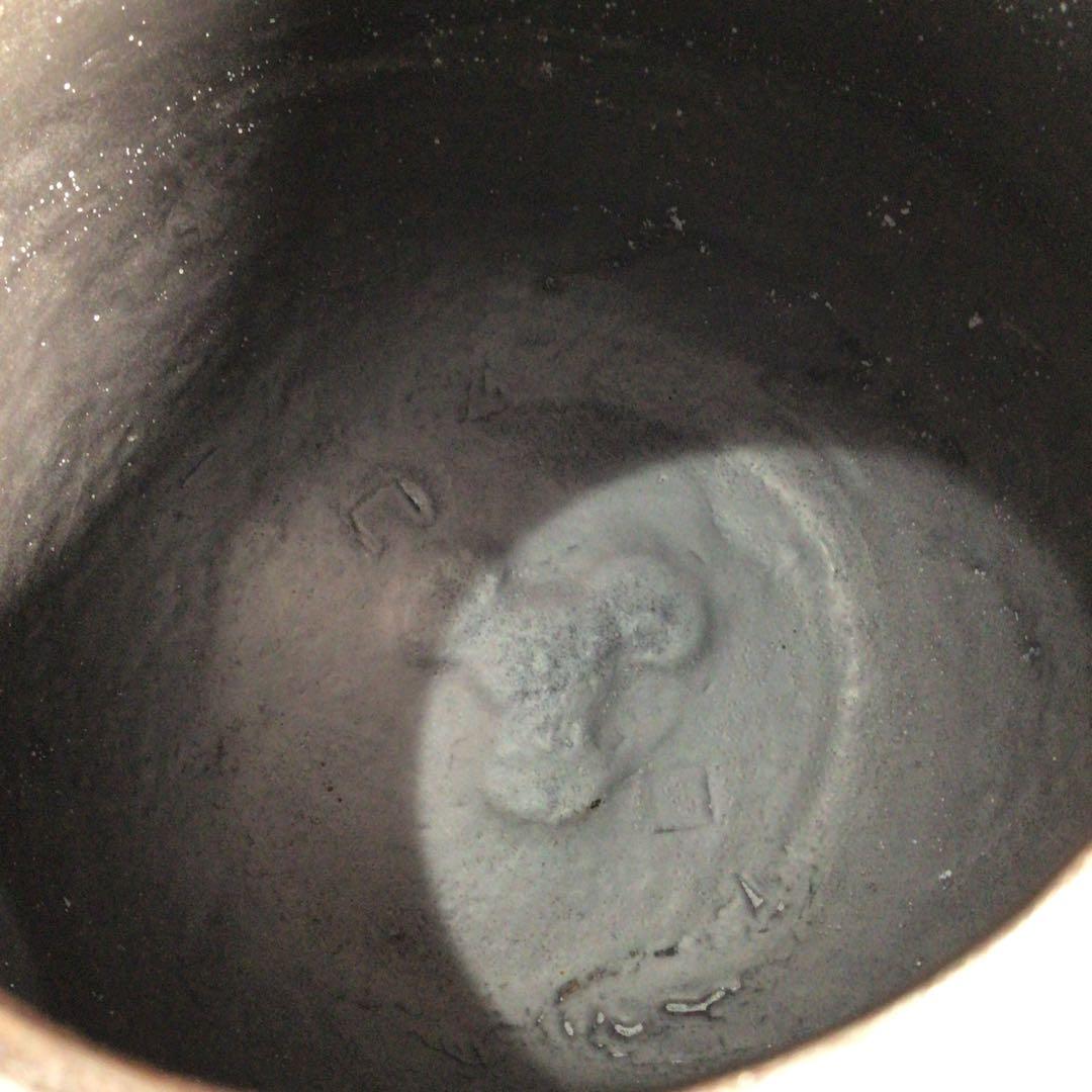 Ｍ４１７　茶釜　『釜師　佐藤清光造』『真形羽釜』　共箱　茶道具