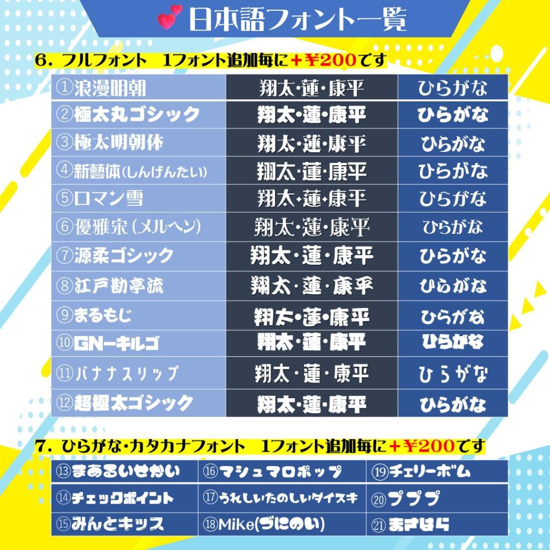 ♡aya♡～プロフ必読！～様　うちわ文字　オーダー専用ページ