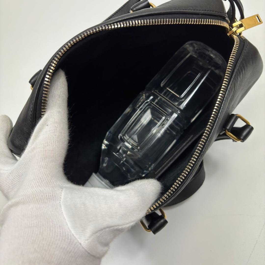 専用サンローラン ベイビーダッフル 2way ショルダーバッグ レザー 黒