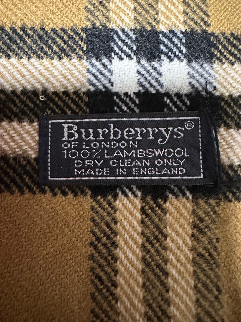 Burberryマフラー　新品　未使用　イングランド製　チェック